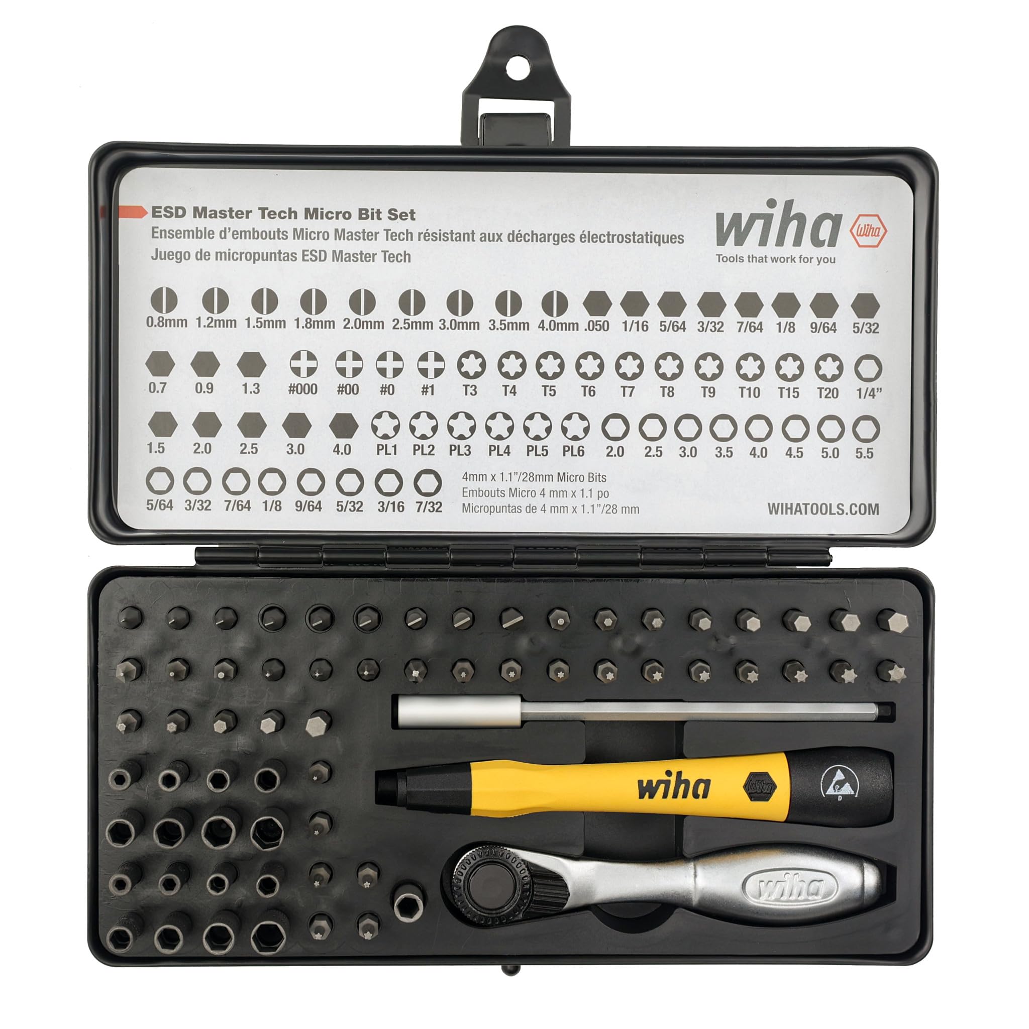 Conjunto De Ferramentas Wiha 75965 System 4 Esd Safe Master Technician 65 Unidades