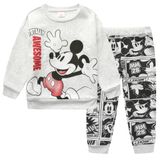 Conjunto De Roupas, Moletom E Calças Disney Mickey Mouse Para Meninos