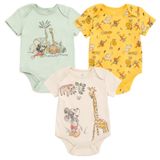 Macacões Disney Mickey Mouse Animals Newborn Baby Boys X3