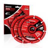 Roda De Corte Ezarc Metalmaster 4,5 X 22 Mm Para Metal, Pacote Com 2