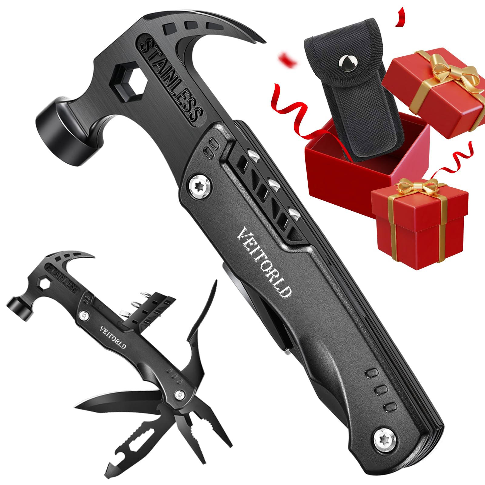 Presentes Para Homens Veitorld All-in-one Tools Hammer Multitool