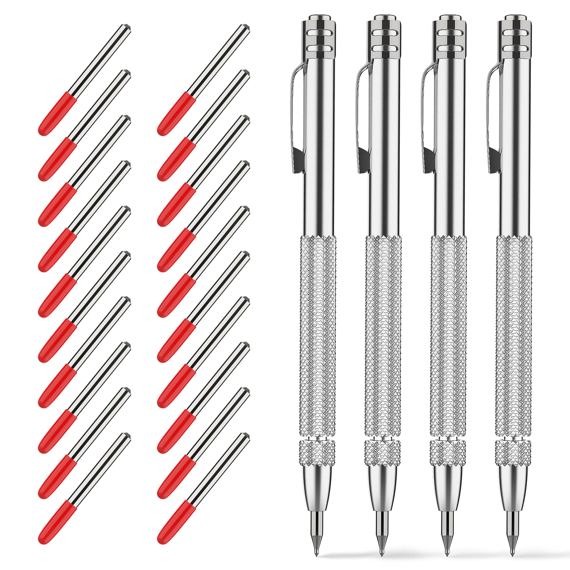 Carboneto De Tungstênio Scriber Glieskir Com Ímã +20 Pontas, Pacote Com 4