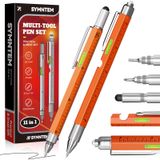 Caneta Multiferramenta Symntem 11 Em 1 Com Luz Led Para Homens, Laranja