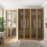 Guarda-roupa Modulado 2 Peças 4 Portas Reflecta Jade Cabecasa Madeiramadeira Avelã