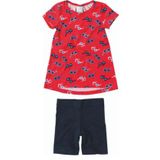 Conjunto Infantil Menina óculos Vermelho e Azul - Malwee