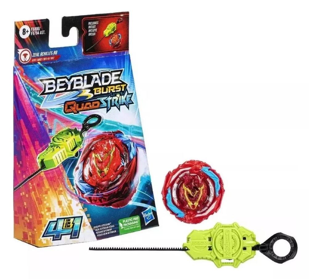 アキウル　ブラン✖︎4個 Beyblade Quad Strike 4 Em 1 Zeal Achilles A8 - Hasbro F6806