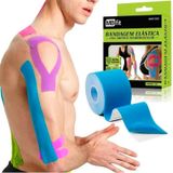 Bandagem Elástica Fita Adesiva Academia 5 Mt Crossfit Pink