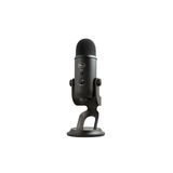 Microfone Steaming Condensador USB Logitech Blue Yeti Preto