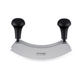 Faca De Corte Triangular De 9”, Lâmina Dupla De Aço Inoxidável