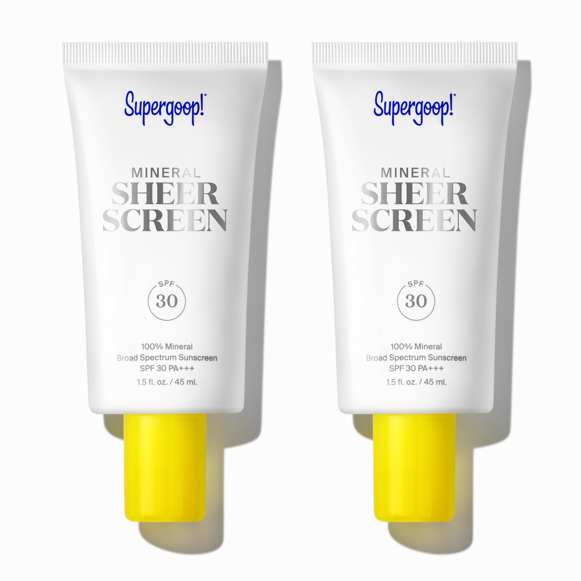 Protetor Solar Supergoop! Mineral Sheerscreen Spf 30 44 Ml Pacote Com 2