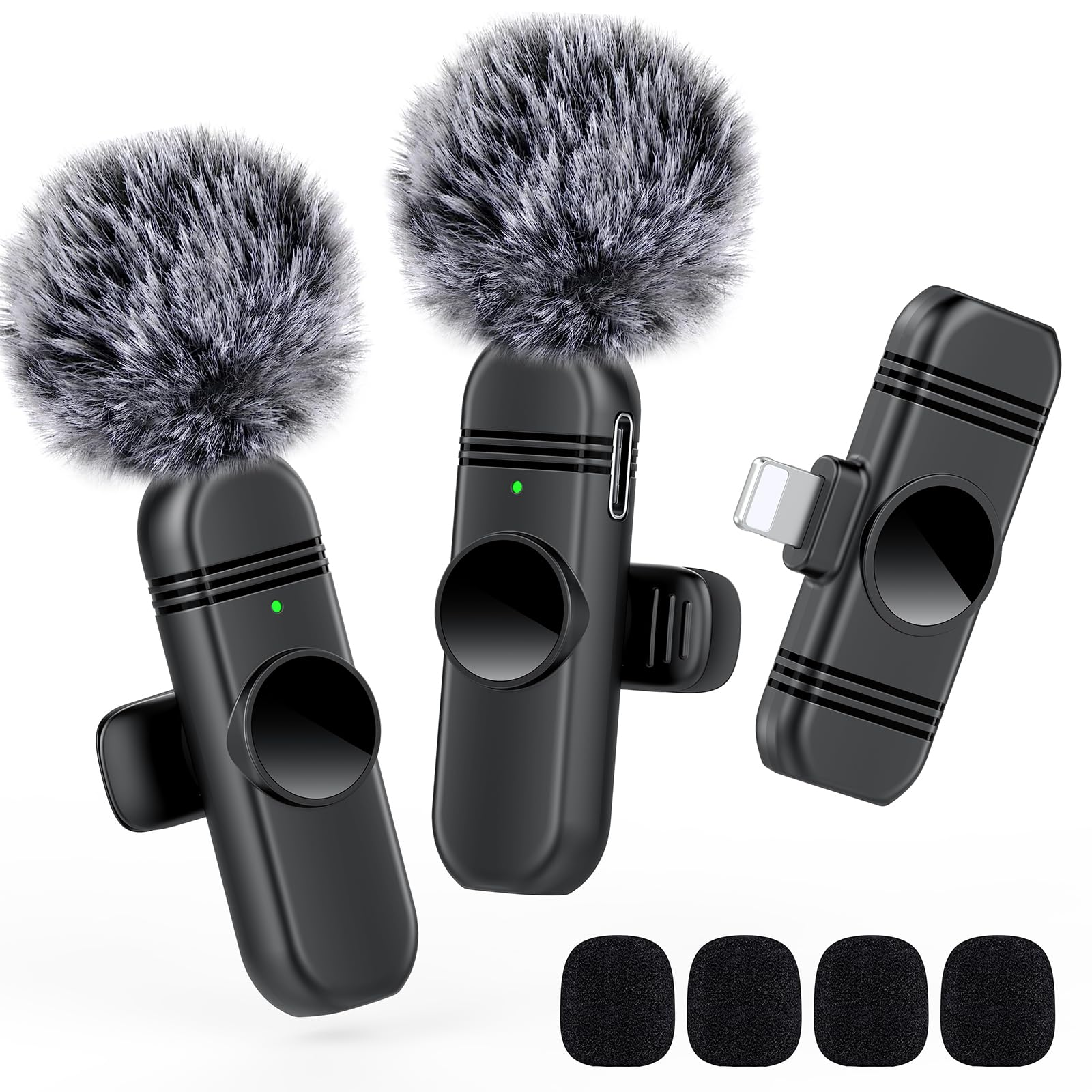 Microfone De Lapela Vezqua Para Iphone E Ipad Com Redução De Ruído