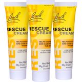 Creme Para A Pele Rescue Bach Rescue, Pacote Com 3, 30g