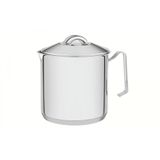 Fervedor Solar Aço Inox Fundo Triplo com Tampa 14Cm 2L