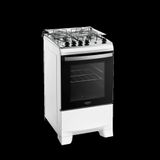 Fogão 4 Bocas Branco Com Mesa Inox Dako Novo Supreme Bivolt