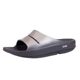 Sandália Slide Oofos Ooahh Luxe Recovery Latte Feminina Tamanho 10