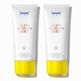 Loção Corporal E Protetor Solar De Amplo Espectro Supergoop! Glowscreen Body Spf 40 Pa+++, 100ml X 2