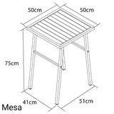 Conjunto De Mesa E 4 Cadeiras Para Varanda Ou Área Externa