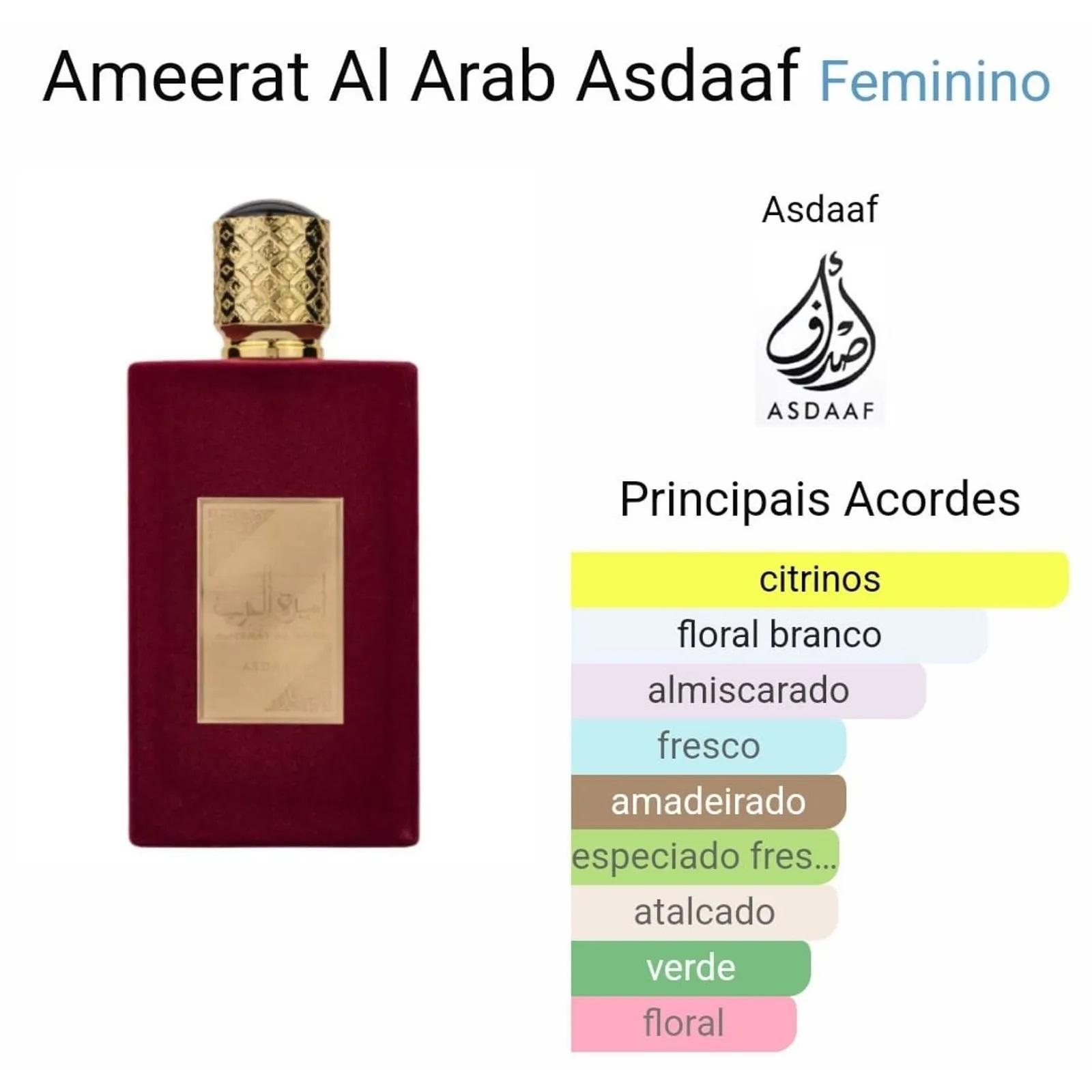Perfume Ameerat Al Arab Asdaaf Parfum Lattafa 100ml - Carrefour