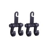 Kit 2 Gancho Veicular Suporte Sacola Bolsa Compra Carro