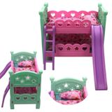 Berço Rosa De Brinquedo Colchão Alta Para Beliche Fantástico