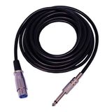 Cabo De Microfone P10 Macho X Cannon Femea