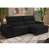 Sofá 4 Lugares Retrátil E Reclinável 295 Cm Ac220 Barcelona Preto