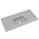 Pia De Cozinha Em Mármore Sintético Com Furação Para Válvula Americana 120cmx55cm Aj Rorato Gelo