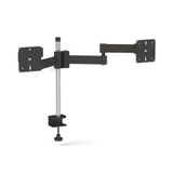 Suporte De Mesa Multivisao Triarticulado Para 2 Monitores - Preto