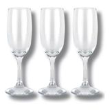 Jogo De Taças 3 Peças Champanhe Lira 210ml 1833 - Class Home