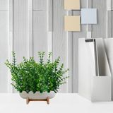 Conjunto 9 Mini Buquês Eucalipto Artificial 33x18 Toque E Aparência Realista Para Criar Jardins Internos