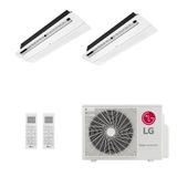 Ar Condicionado Multi Split Inverter Lg 18 000 2x Evap Cassete 1 Via 7 000 Quente Frio 220v