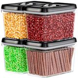 Recipientes De Armazenamento De Alimentos Dwëllza Kitchen, Conjunto De 4 Peças, Capacidade De 2l
