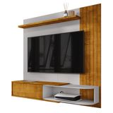 Painel Suspenso Paraty Sala Tv Até 55 Polegadas Com 1 Porta Naturale/off White