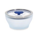 Prato De Microondas Anyday Cookware, Vidro Sem Plástico, 400 Ml, Azul