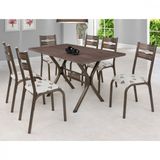 Conjunto Mesa Tampo E 6 Cadeiras Ciplafe