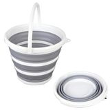 Balde Retrátil De Silicone 10 Litros - Compacto E Prático