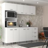 Cozinha Modulada 3 Peças Sem Tampo Ipanema Evidência Móveis