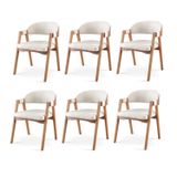 Kit 6 Cadeiras Para Mesa De Jantar Gaia Nude