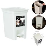 Lixeira Com Pedal Fly Retangular 5 Litros Branco 22x17x25 Cm