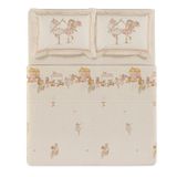 Jogo Cama Infantil Casal 4 Pcs Algodão 200 Fios Daisy