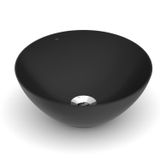 Cuba De Apoio Redonda Sem Mesa 350 Design D1 Celite Matte Black