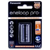 02 Pilhas Eneloop Pro Aaa Recarregável 950mah Panasonic