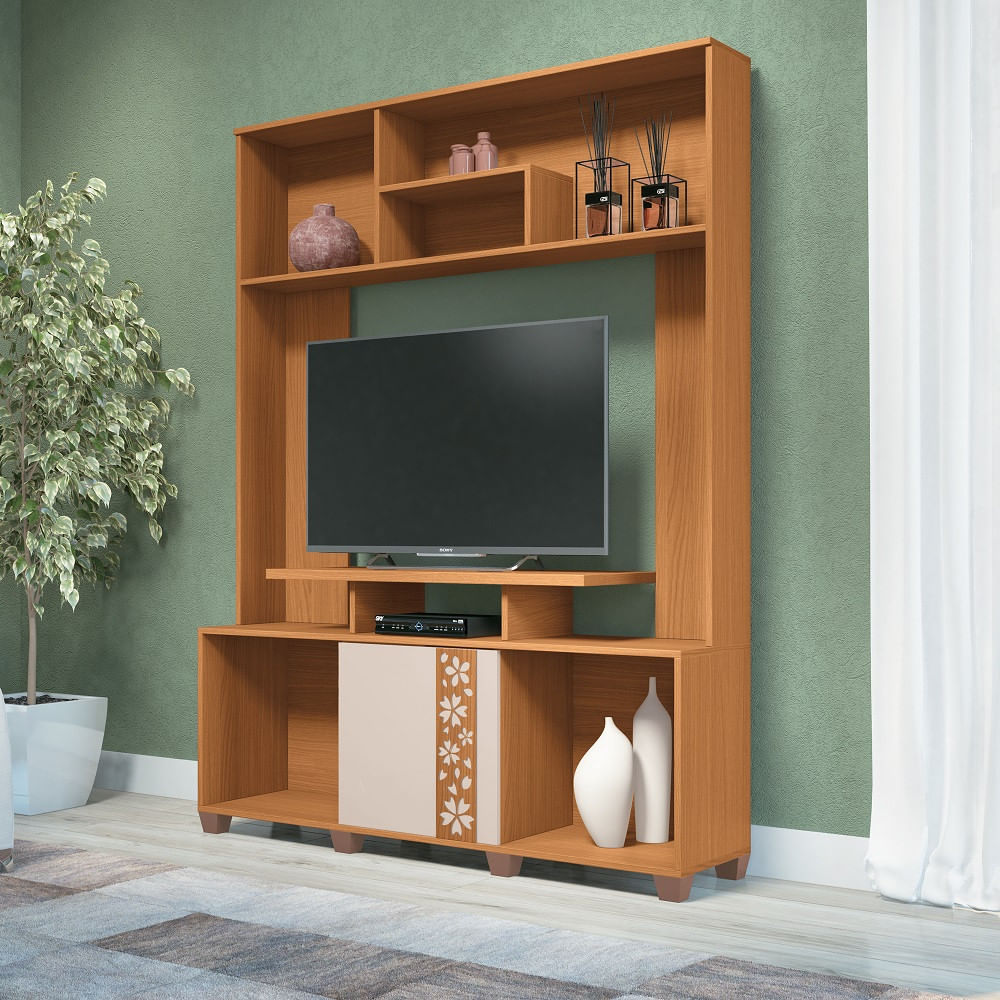 Estante Home Para Tv Até 47 Polegadas 1 Porta Milla Hb Móveis