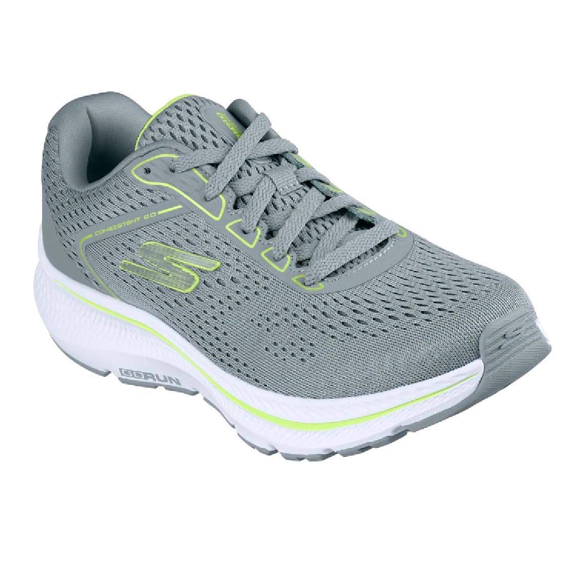 Tenis Skechers Go Run Consistent 2.0 - Mile Marker Cinza/verde 039