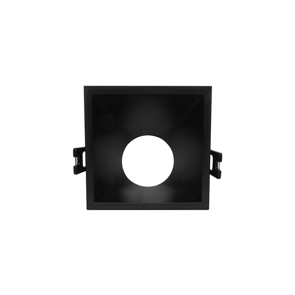 Spot De Embutir Angular Taschibra Piazza Mr16 Gu10 Quadrado Bivolt Preto 15090379