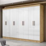 Guarda Roupa Casal 8 Portas 100 Mdf Genebra Maxel
