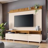 Estante Home Para Tv Até 70 Polegadas 2 Portas 1 Gaveta Com Rodízios Artís Hb Móveis