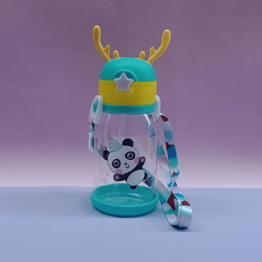 Garrafa Squeze Alce Infantil Bpa Free Enfeites Adesivo 600ml - imagem 3