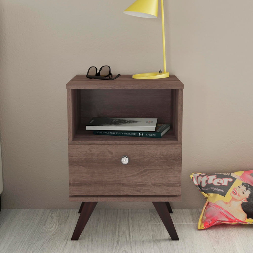 Mesa De Cabeceira Rt3019 1 Gaveta Movelbento