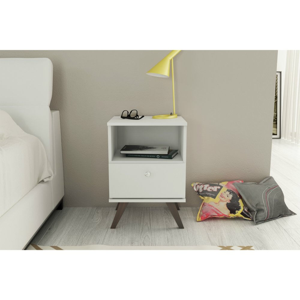 Mesa De Cabeceira Rt3019 1 Gaveta Movelbento
